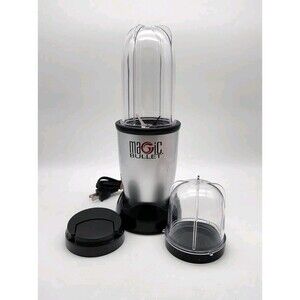 Magic Bullet MB1001 Model Blender Base/Motor + 2 Cups Blade, Sip Lid TESTED